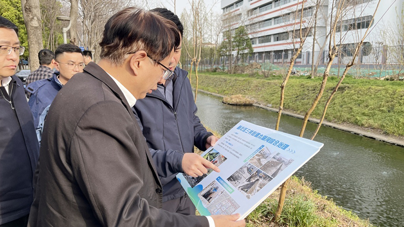 澡港河市級河長開展巡河督查